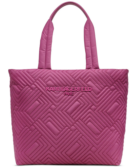 Karl Lagerfeld Paris Women's Dark Purple Voyage Nylon Tote Bag | Karl Lagerfeld In Lebanon