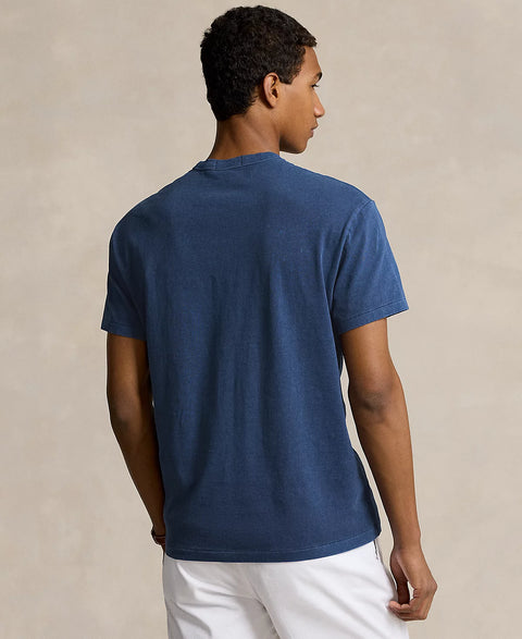 Polo Ralph Lauren Men's Blue Classic-Fit Embroidered Graphic T-Shirt | Polo Ralph Lauren In Lebanon