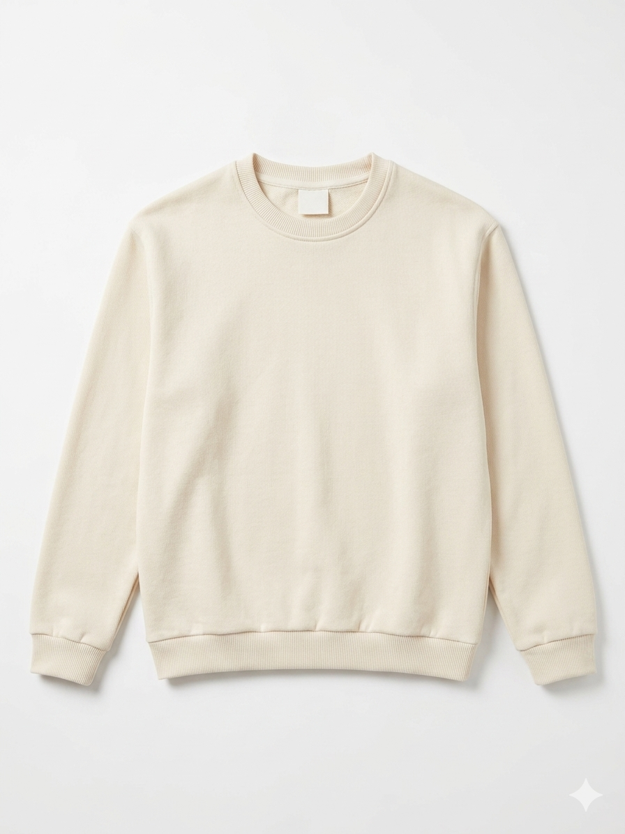 Zara Girl's Light Beige Plain Sweatshirt | Zara In Lebanon