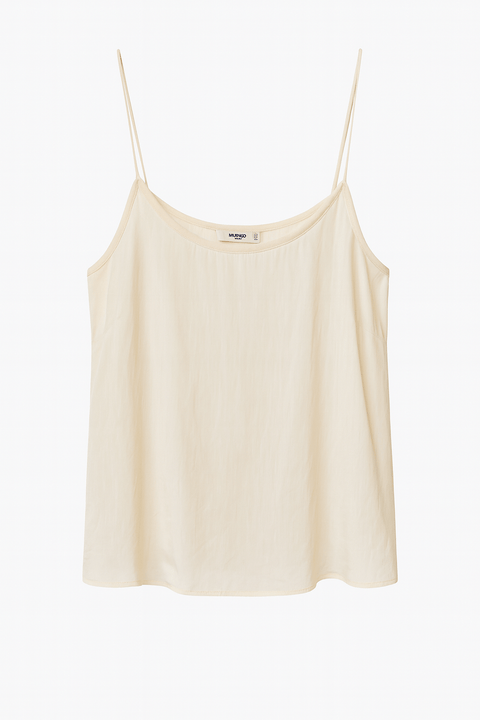 Mango Women's Beige Sleeveless Top| Mango in Lebanon