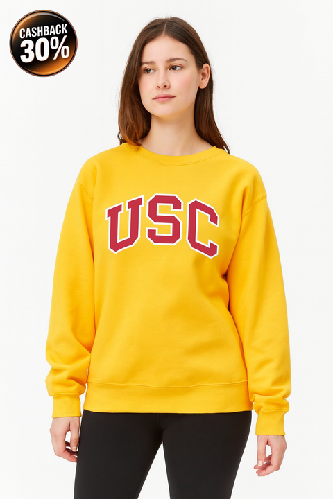 Forever 21 Women's Yellow Mustard Crew Neck Long Sleeve Sweatshirt | Forever 21 In Lebanon
