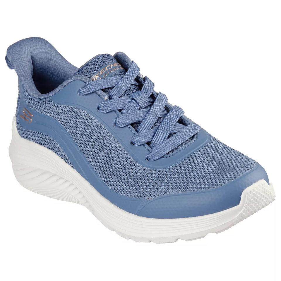 Skechers Women's Blue Bobs Sport Squad-Waves Casual Sneakers