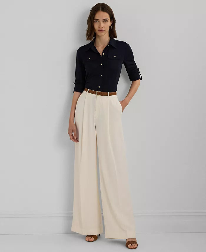 Lauren Ralph Lauren Women's Navy Plus Size Utility Shirt | Lauren Ralph Lauren In Lebanon