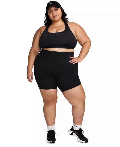 Nike  Women's Black Plus Size One High-Waisted 8" Biker Shorts |  Nike  in Lebanon