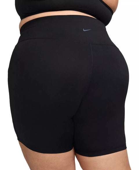 Nike  Women's Black Plus Size One High-Waisted 8" Biker Shorts |  Nike  in Lebanon