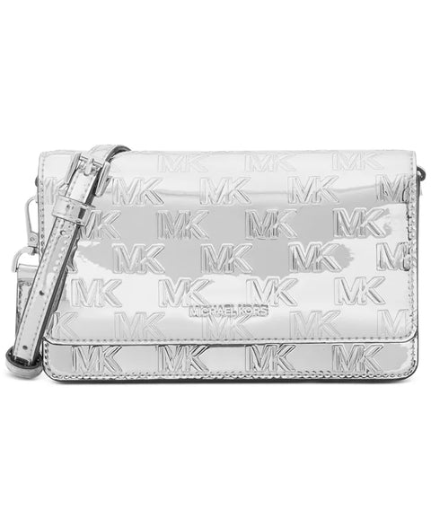 Michael Kors Women's Silver Jet Set Small Phone Crossbody  | Michael Kors In Lebanon