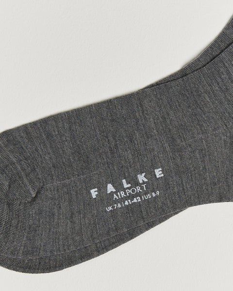 Falke Men's Dark Grey Airport Knee Socks | Falke In Lebanon