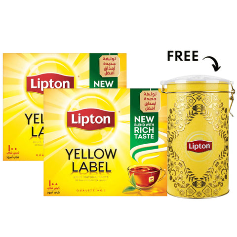 Lipton Yellow Black Tea Pack Pack of 2 100s & Free Jar of Joy | Lipton In Lebanon