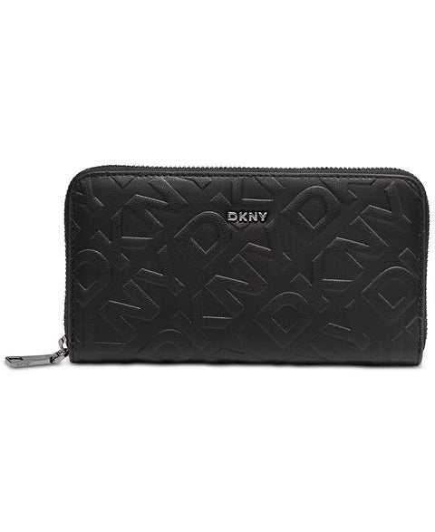 DKNY Women's Black Boxed Ashlyn Large Zip-Around Wallet | DKNY In Lebanon