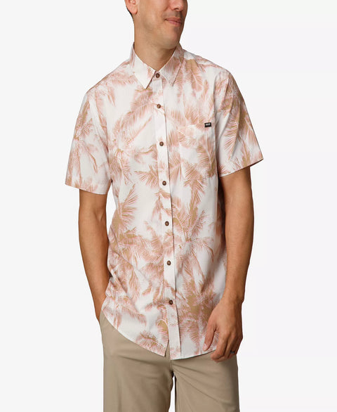 Reef Men's Flamingo Pink Madrid Short Sleeve Woven Shirt | Reef In Lebanon