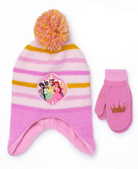 Berkshire Girl's Pink Princess Hat And Mitten Set | Berkshire In Lebanon
