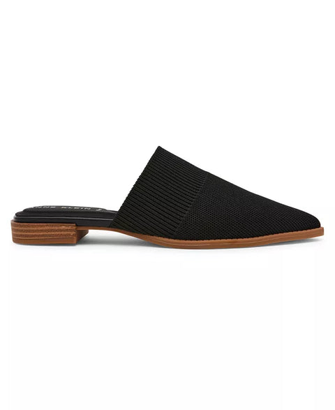 Anne Klein Women's Black Vassar Pointed Toe Knit Mules Slippers | Anne Klein In Lebanon