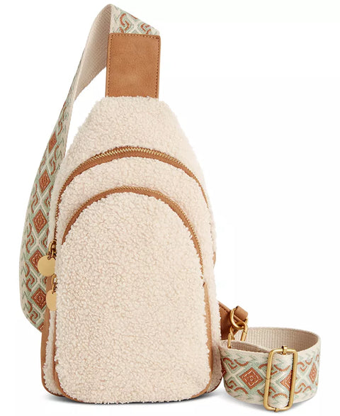 Style & Co Women's Beige Webbing Strap Sling Bag | Style & Co In Lebanon