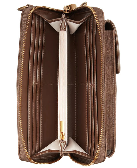 Style & Co Women's Mtl Chocol Phone Crossbody Wallet | Style & Co In Lebanon