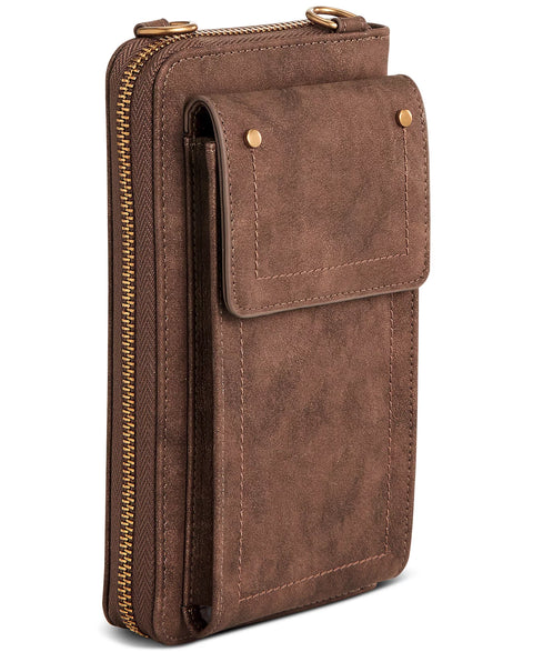 Style & Co Women's Mtl Chocol Phone Crossbody Wallet | Style & Co In Lebanon