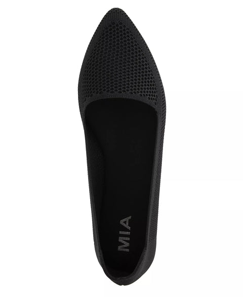 Mia Women's Black Corrine Ballet Knit Flats |  Mia In Lebanon