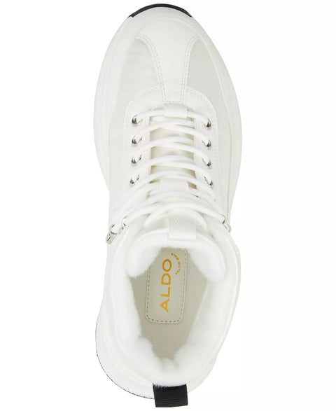 Aldo Women's White Priemeth Lace-Up Waterproof Warm Lined Ankle Boots | Aldo In Lebanon