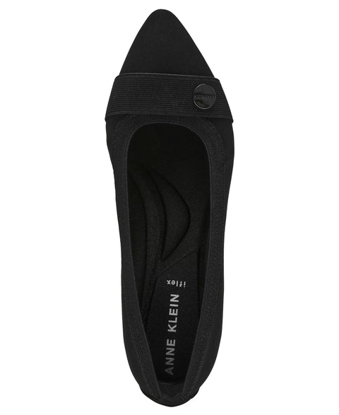 Anne Klein Women's Black Occuria Pointed Toe Flats | Anne Klein In Lebanon