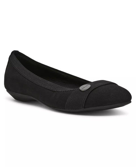 Anne Klein Women's Black Occuria Pointed Toe Flats | Anne Klein In Lebanon