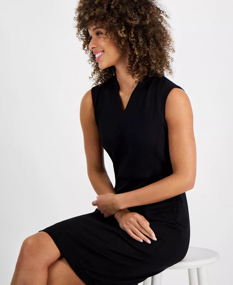 Kasper Women's Black Ponté-Knit Sheath Dress|Kasper In Lebanon