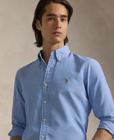 Polo Ralph Lauren Men's Blue Classic-Fit Performance Oxford Shirt | Polo Ralph Lauren In Lebanon