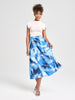 Sinsay Women's Blue Pleated Midi Skirt | Sinsay In Lebanon