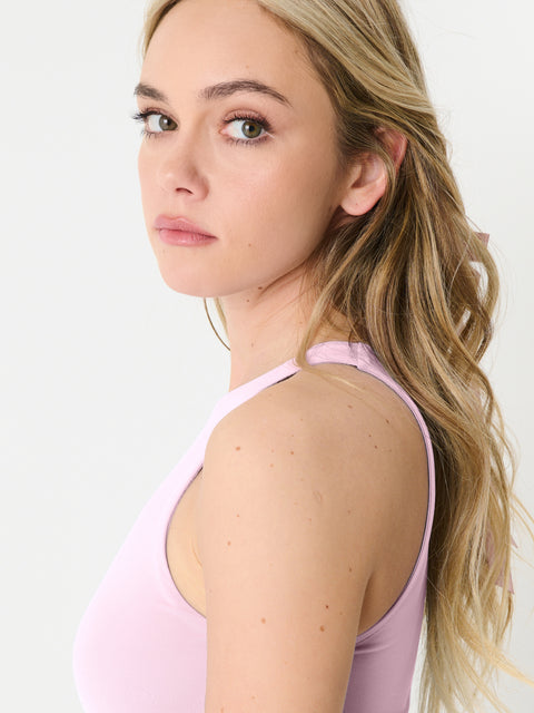 Sinsay Women's Pink Sleeveless Round Neck Bodysuit | Sinsay In Lebanon