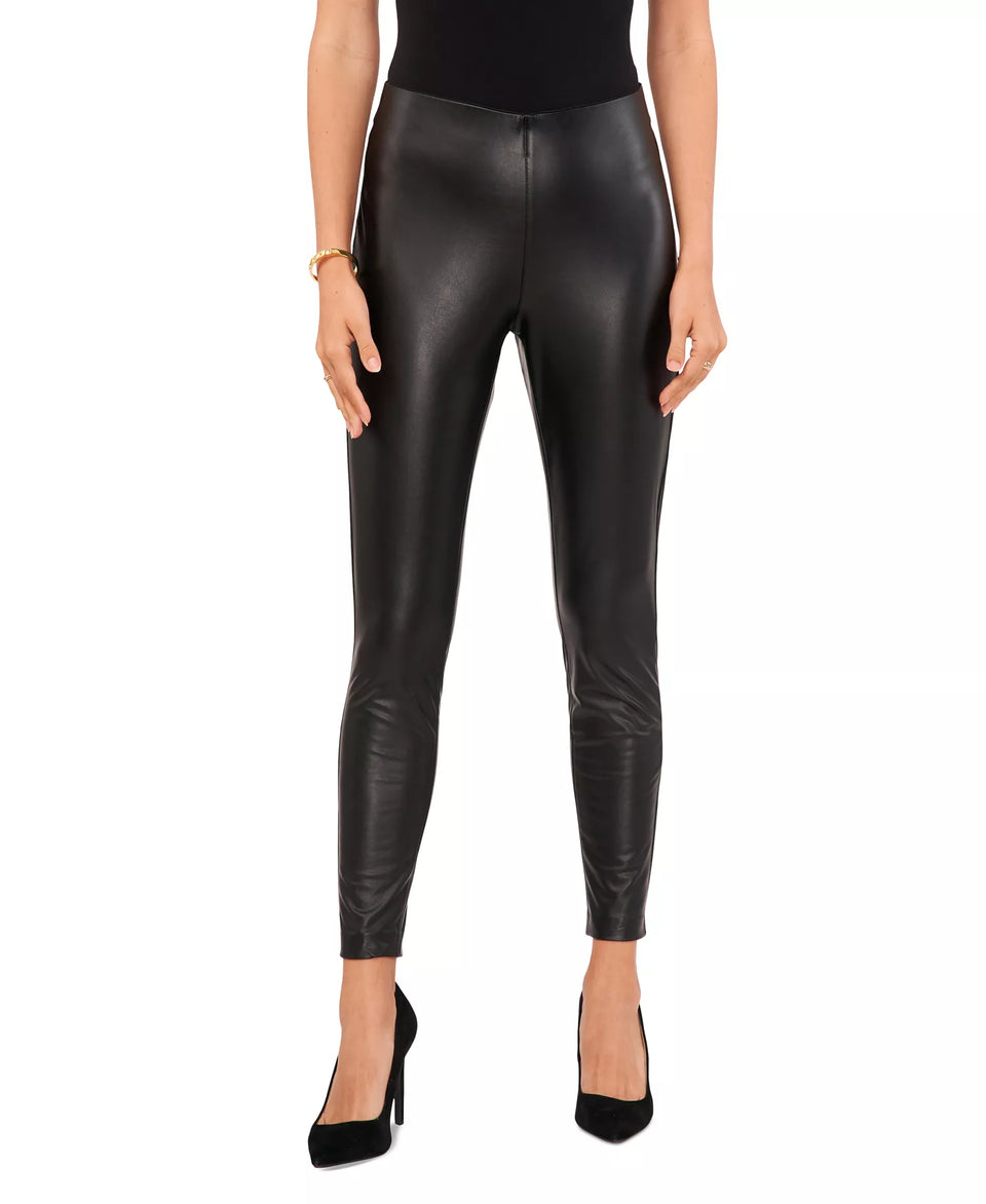 Vince Camuto Women's Black Faux-Leather Skinny Pants | Vince Camuto In Lebanon