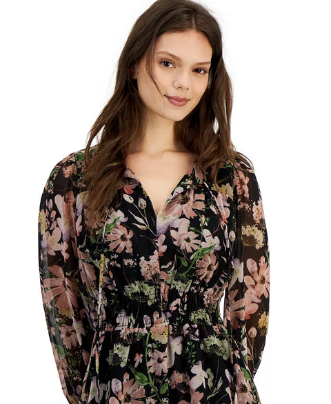 Lucy Paris Women's Black Floral  Dress | Lucy Paris In Lebanon