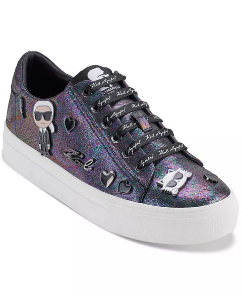 Karl Lagerfeld Paris Women's Cate Pins Lace Up Sneakers|Karl Lagerfeld Paris In Lebanon