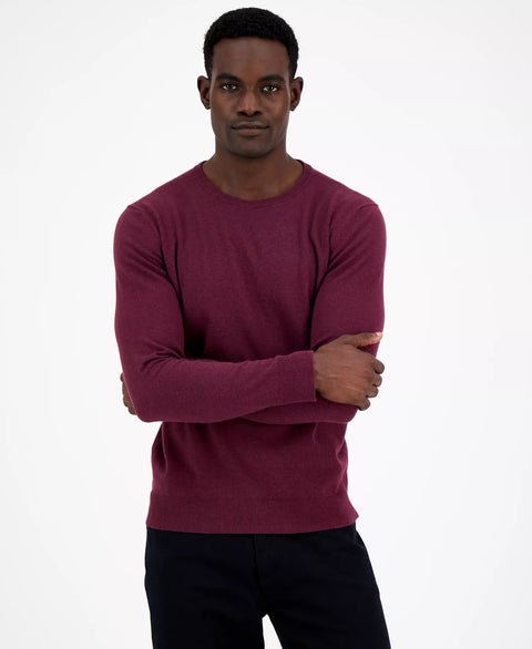 Alfani Men's Berry Violet Solid Crewneck Sweater | Alfani in Lebanon