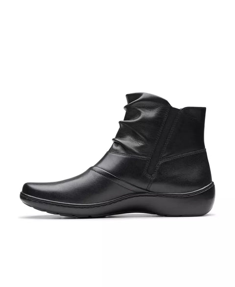 Clarks Women's Black Leather Cora Pace Boots | Clarks In Lebanon