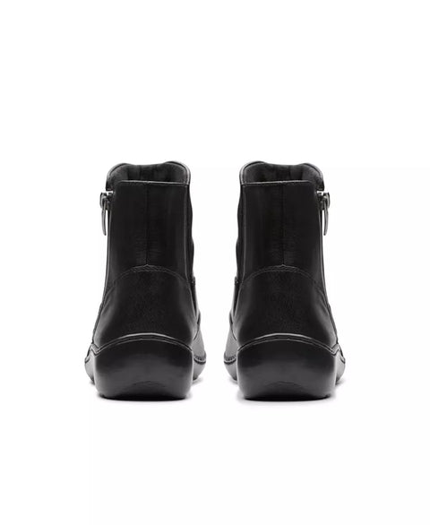 Clarks Women's Black Leather Cora Pace Boots | Clarks In Lebanon