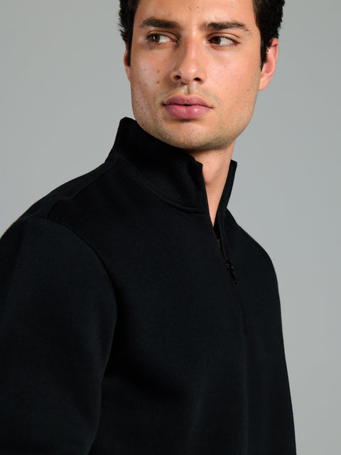 Sinsay Men's Black Turtleneck Ribbed Sweatshirt  | Sinsay In Lebanon