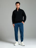 Sinsay Men's Black Turtleneck Ribbed Sweatshirt  | Sinsay In Lebanon