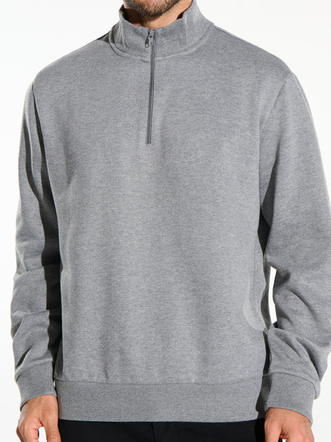 Sinsay Men's Gray 1/4 Turtle Neck Long Sleeve Sweatshirt|Sinsay In Lebanon