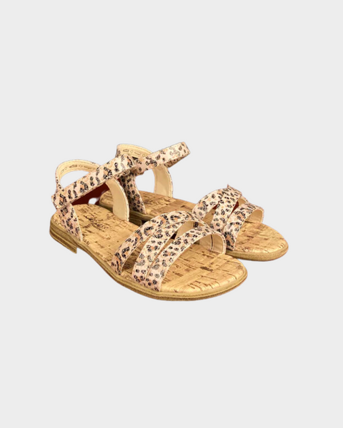 Cupcake Couture Girl's Beige Leopard Patterned Sandals 4172211 (shoes 41) shr