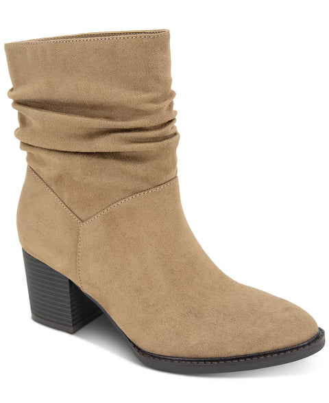 Style & Co Women's Taupe Genoviaa Scrunch Booties | Style & Co In Lebanon