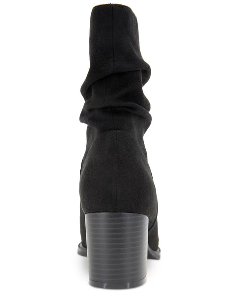 Style & Co Women's Black Genoviaa Scrunch Booties | Style & Co In Lebanon