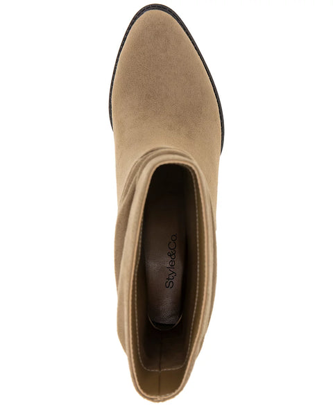 Style & Co Women's Taupe Genoviaa Scrunch Booties | Style & Co In Lebanon