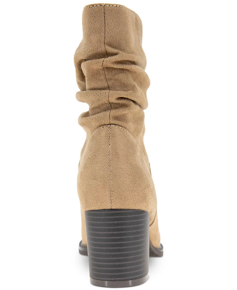 Style & Co Women's Taupe Genoviaa Scrunch Booties | Style & Co In Lebanon