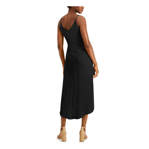 Bar III  Women's  Black Twist-Front Cami Dress |Bar III  In Lebanon