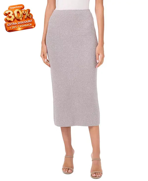 Vince Camuto Women's Metallic-Knit Midi Skirt | Vince Camuto In Lebanon