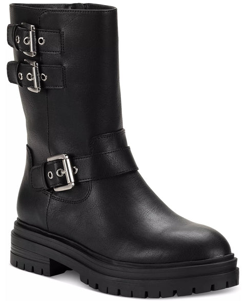 Sun + Stone Women's Black Onnyx Engineer Booties| Sun + Stone in Lebanon