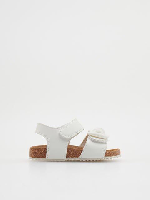 Reserved Girl's White Sandals With Bow Detail | Reserved In Lebanon
