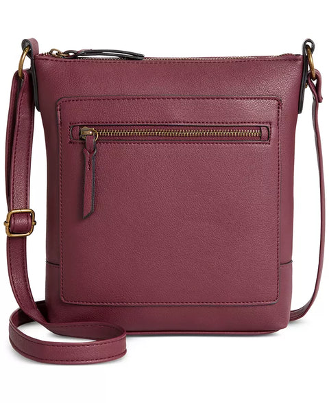 Style & Co Women's Burgundy Hudsonn North South Crossbody Madeira Bag | Style & Co In Lebanon