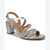 Naturalizer Women's Silver  Bridget4 Heeled Sandal