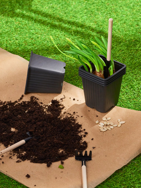 Sinsay Black Set Of 8 Standing Flower Pots | Sinsay In Lebanon
