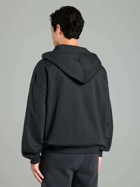 Sinsay Men's Dark Gray Zip Up Hooded Jacket|Sinsay In Lebanon