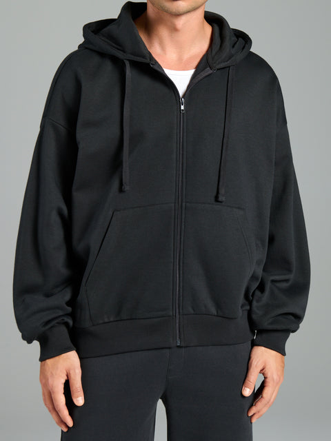 Sinsay Men's Dark Gray Zip Up Hooded Jacket|Sinsay In Lebanon